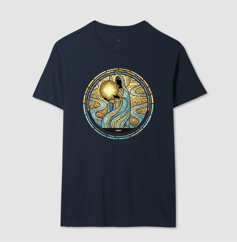Camiseta Umbanda Oxum Vitral Algodão Premium | Dagira