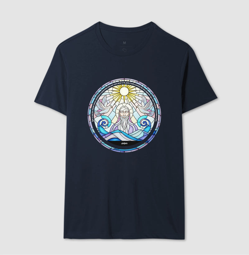 Camiseta Umbanda Oxalá Vitral Algodão Premium | Dagira
