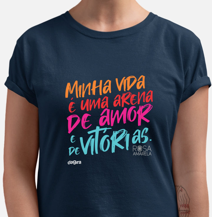 Camiseta Rosa Amarela Ogum | Dagira