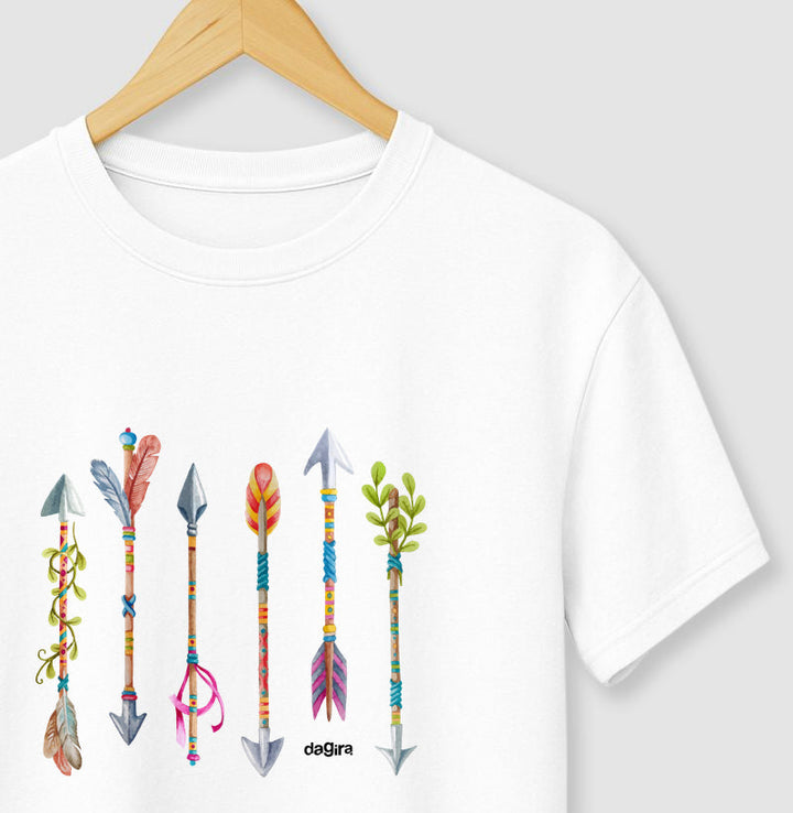 Camiseta Umbanda Flechas Sagradas Algodão | Dagira