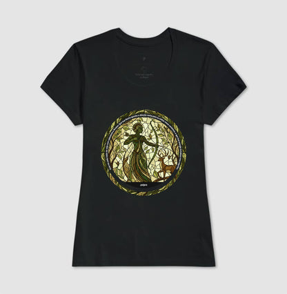 Camiseta Umbanda Oxóssi Vitral Algodão Premium | Dagira
