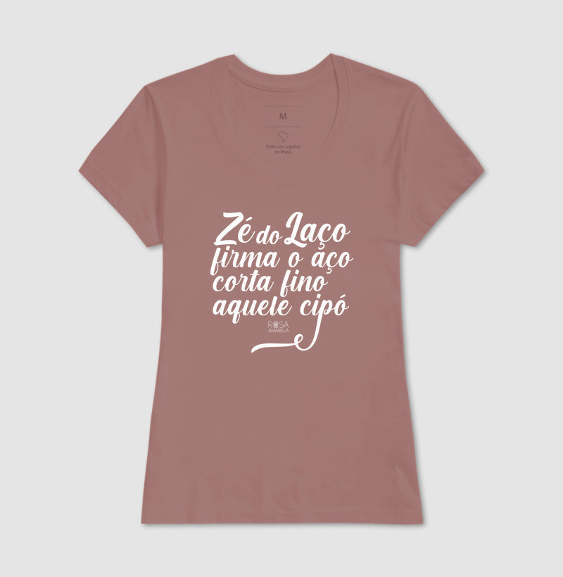 Camiseta Umbanda Zé do Laço Rosa Amarela | Dagira