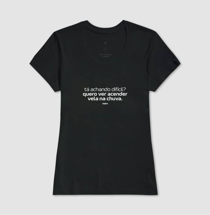 Camiseta Umbanda Acender Vela na Chuva | Dagira