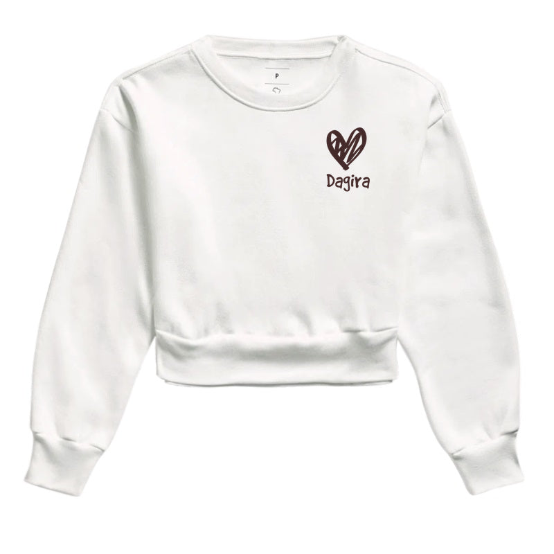MOLETOM CROPPED SLIM HEART