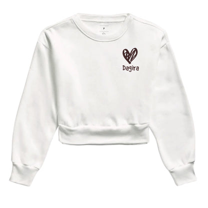 MOLETOM CROPPED SLIM HEART