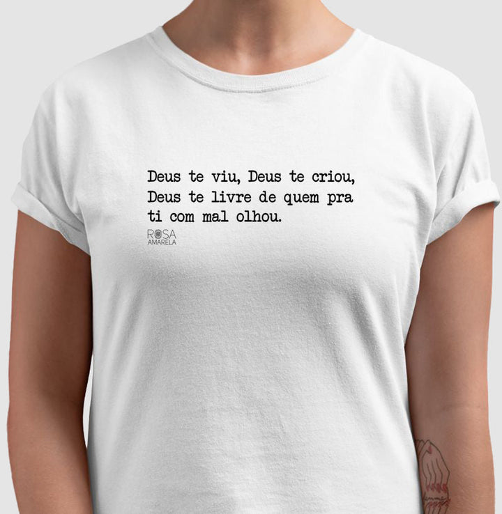 Camiseta Eu Te Benzo Deus Te Viu | Dagira