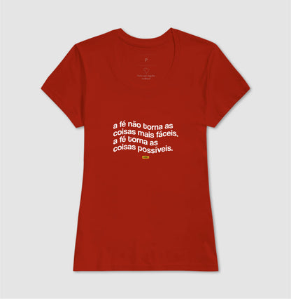 Camiseta Umbanda Fé Torna Tudo Possível | Dagira