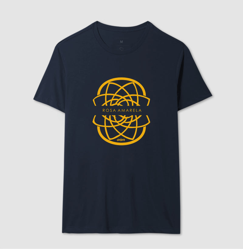 Camiseta Rosa Amarela Escudo | Dagira