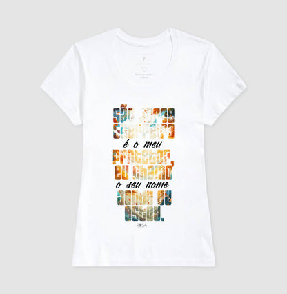 Camiseta São Jorge Guerreiro Estampa Frase | Dagira