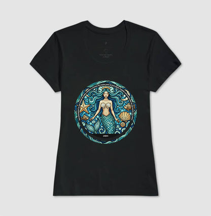 Camiseta Umbanda Iemanjá Sereia Vitral | Dagira