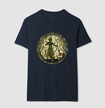 Camiseta Umbanda Oxóssi Vitral Algodão Premium | Dagira