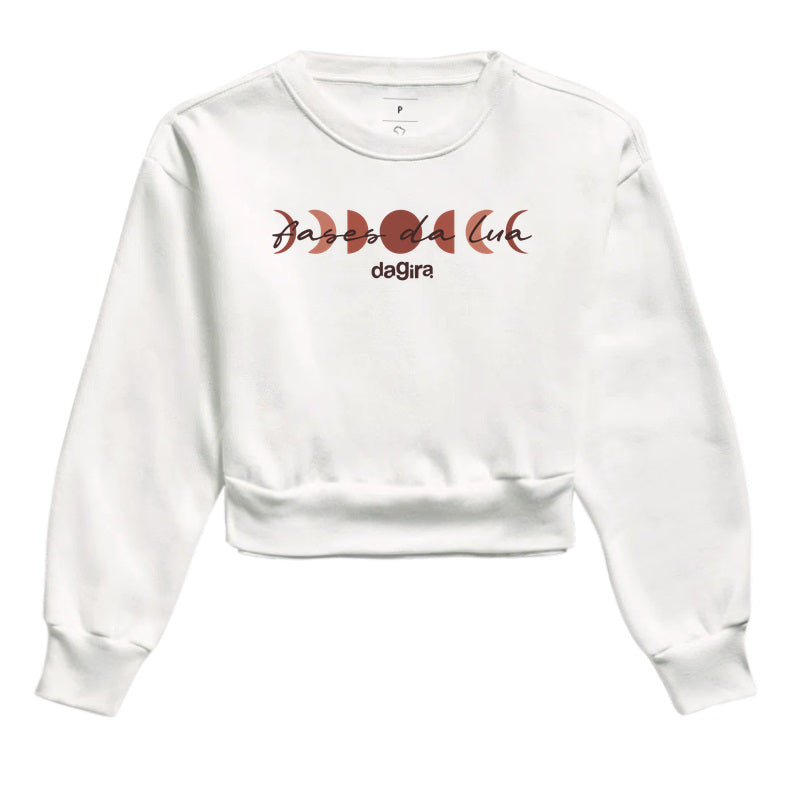 MOLETOM CROPPED FASES DA LUA