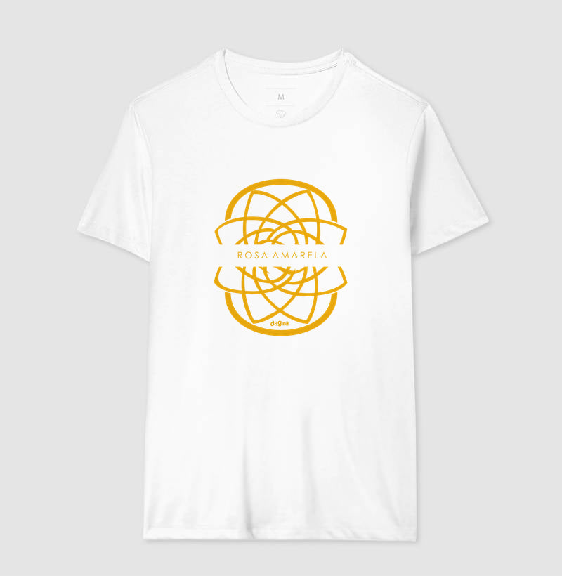 Camiseta Rosa Amarela Escudo | Dagira