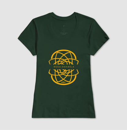 Camiseta Rosa Amarela Escudo | Dagira