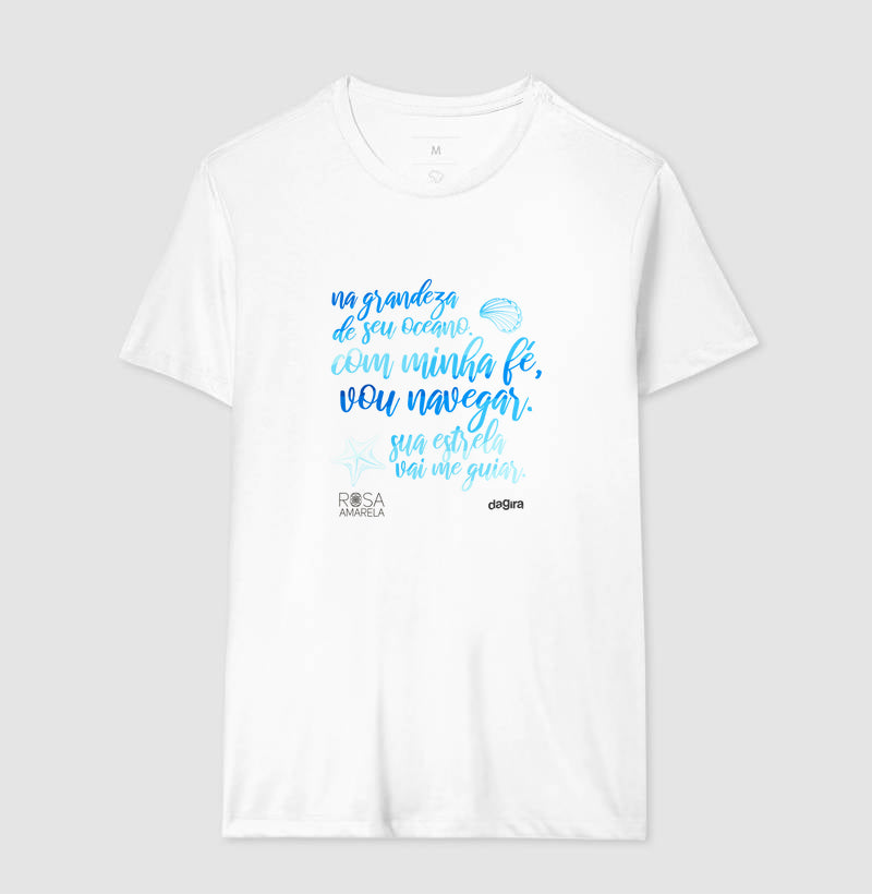 Camiseta Yemanjá Rosa Amarela | Dagira