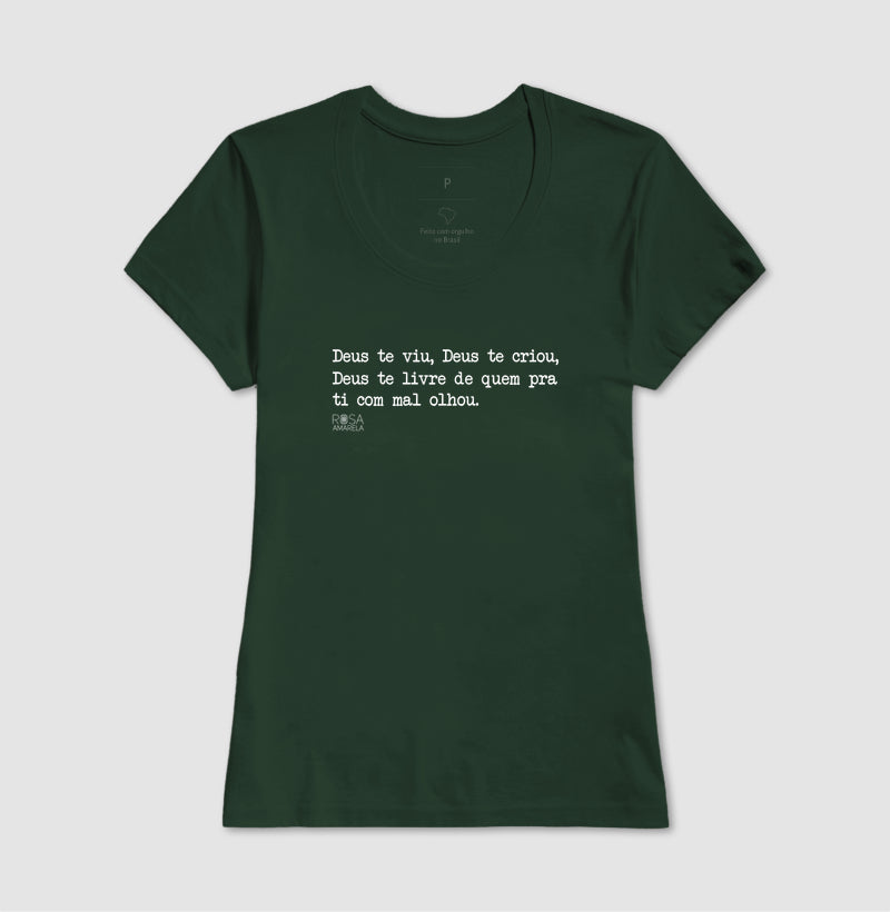 Camiseta Eu Te Benzo Deus Te Viu | Dagira