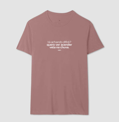 CAMISETA UMBANDA - ACENDER VELA NA CHUVA
