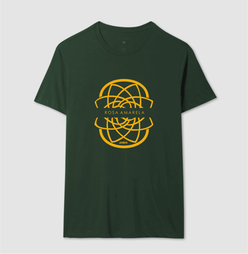 Camiseta Rosa Amarela Escudo | Dagira