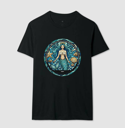 Camiseta Umbanda Iemanjá Sereia Vitral | Dagira