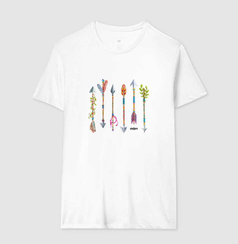 Camiseta Umbanda Flechas Sagradas Algodão | Dagira