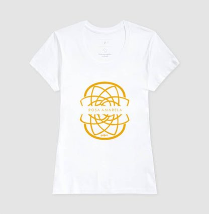 Camiseta Rosa Amarela Escudo | Dagira