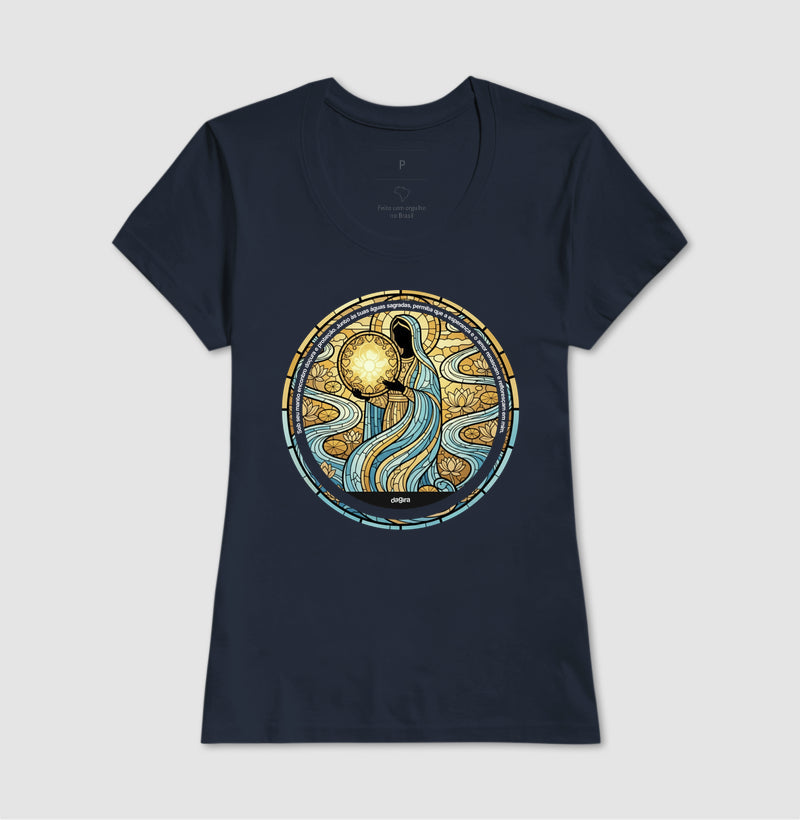 Camiseta Umbanda Oxum Vitral Algodão Premium | Dagira