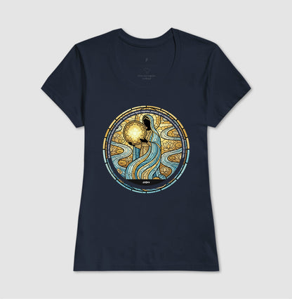 Camiseta Umbanda Oxum Vitral Algodão Premium | Dagira