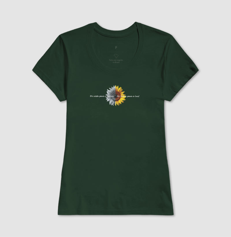Camiseta Girassol De Frente Para a Luz | Dagira