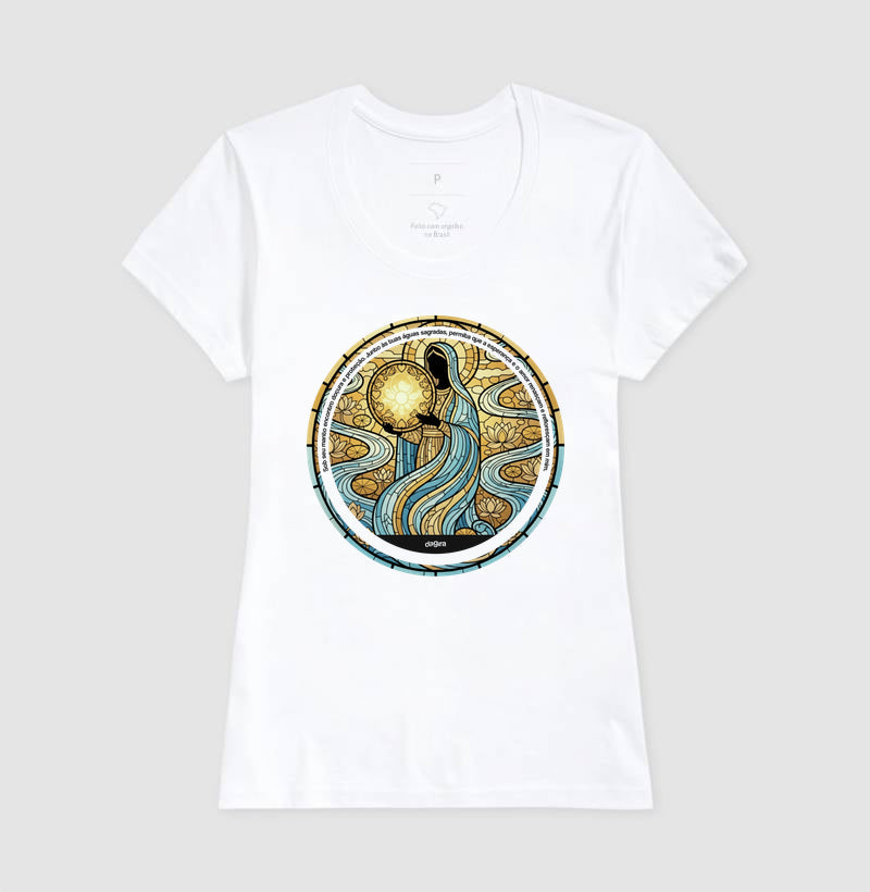 Camiseta Umbanda Oxum Vitral Algodão Premium | Dagira