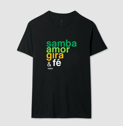 Camiseta Umbanda Samba Amor Gira e Fé | Dagira