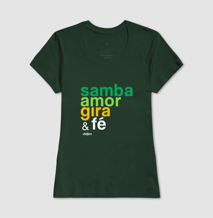 CAMISETA UMBANDA – Samba, amor, Gira e Fé