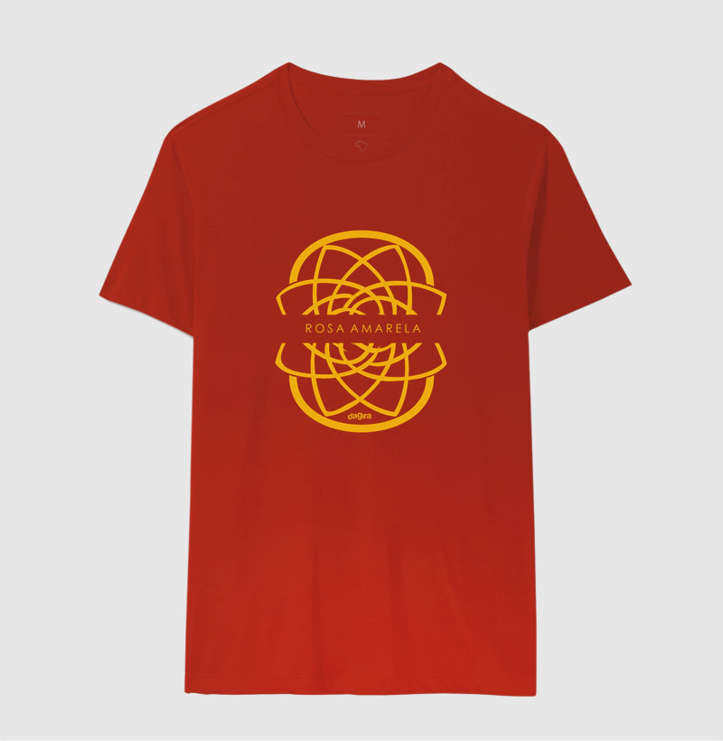 Camiseta Rosa Amarela Escudo | Dagira