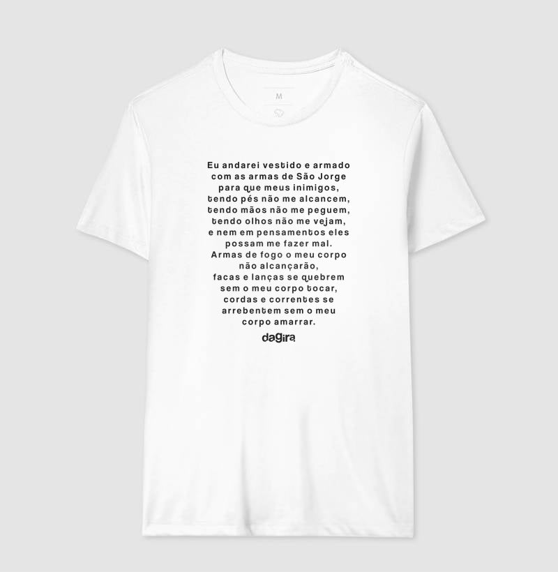 Camiseta Umbanda Oração de São Jorge | Dagira