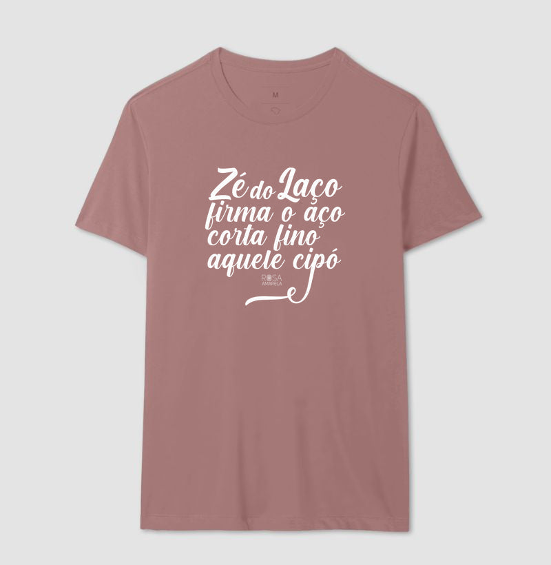 Camiseta Umbanda Zé do Laço Rosa Amarela | Dagira