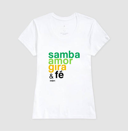 CAMISETA UMBANDA – Samba, amor, Gira e Fé