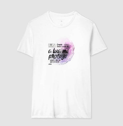 Camiseta Rosa Amarela A Lua Me Protege | Dagira