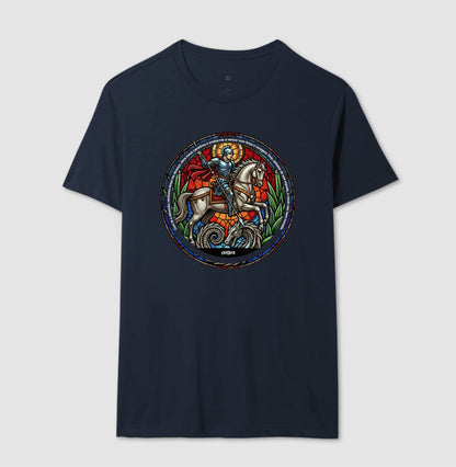 Camiseta Umbanda Ogum Vitral Algodão Premium | Dagira
