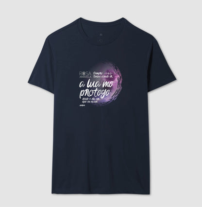 Camiseta Rosa Amarela A Lua Me Protege | Dagira