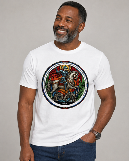 Camiseta Umbanda Ogum Vitral Algodão Premium | Dagira