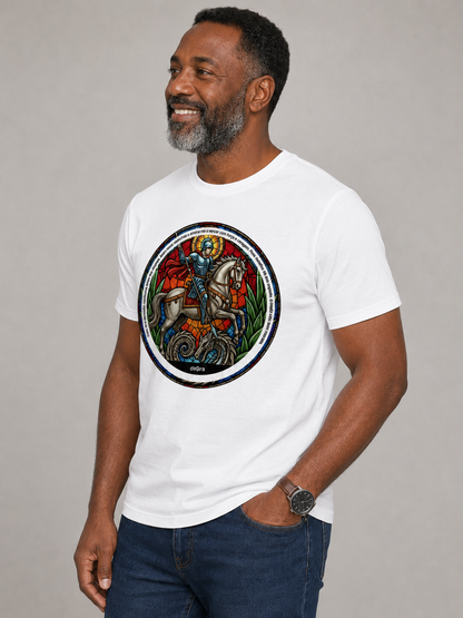 Camiseta Umbanda Ogum Vitral Algodão Premium | Dagira
