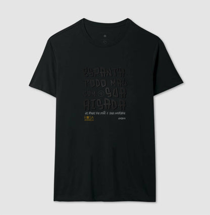 Camiseta Umbanda Risada de Exu Rosa Amarela | Dagira