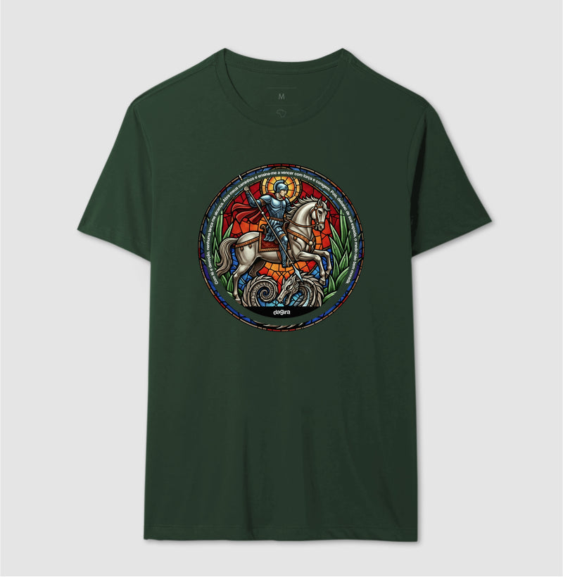 Camiseta Umbanda Ogum Vitral Algodão Premium | Dagira