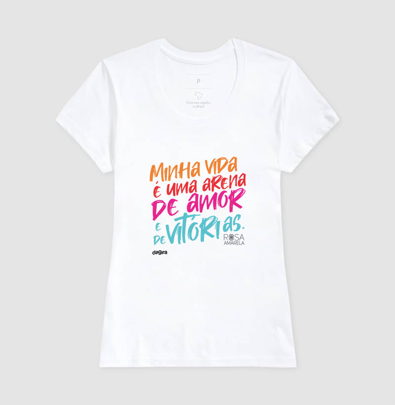 Camiseta Ogum Rosa Amarela | Dagira