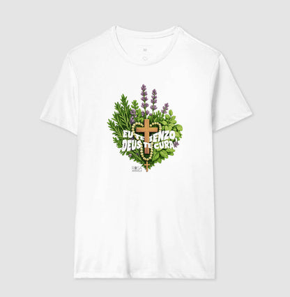 Camiseta Eu Te Benzo Deus Te Cura Algodão | Dagira