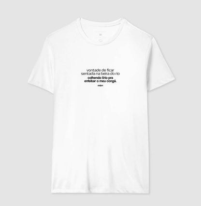 Camiseta Umbanda Colhendo Lírios Algodão | Dagira