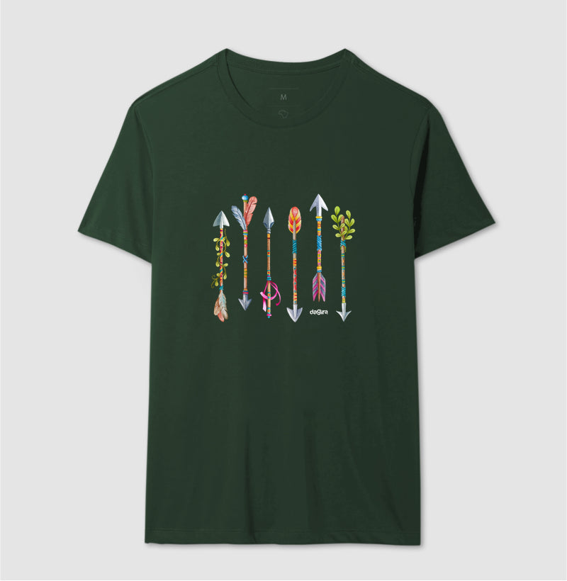 Camiseta Umbanda Flechas Sagradas Algodão | Dagira