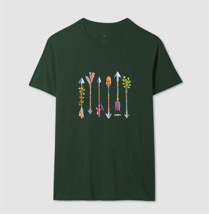 Camiseta Umbanda Flechas Sagradas Algodão | Dagira