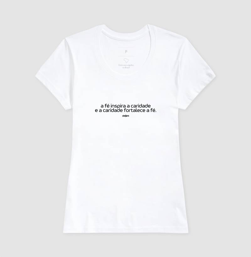 Camiseta Umbanda Fé e Caridade Algodão | Dagira