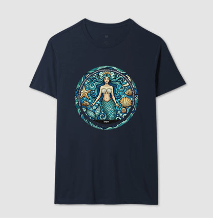 Camiseta Umbanda Iemanjá Sereia Vitral | Dagira