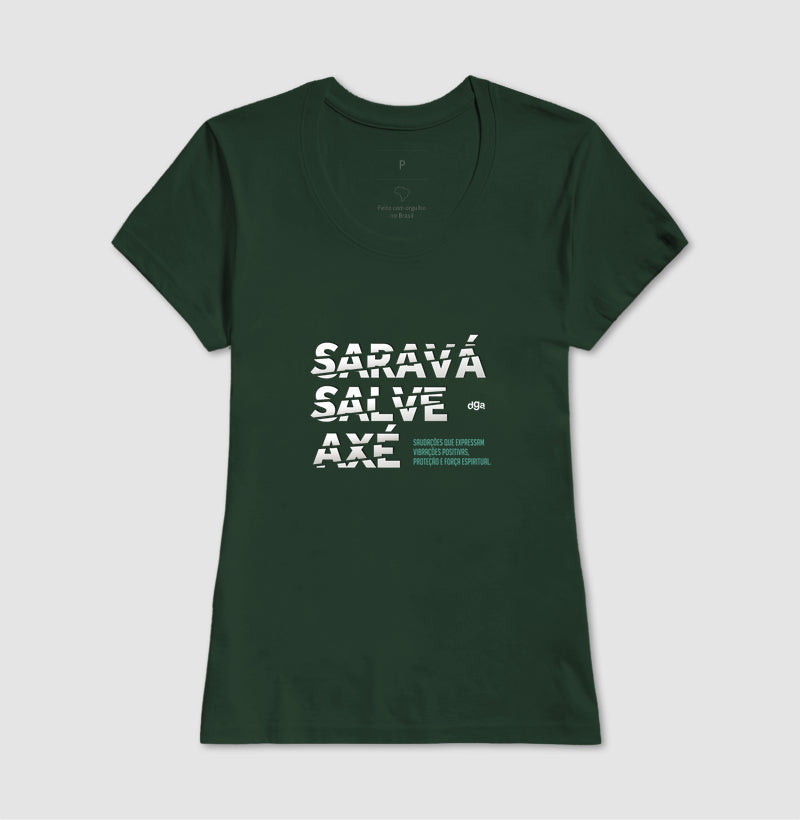 Camiseta Umbanda Saravá Salve Axé | Dagira